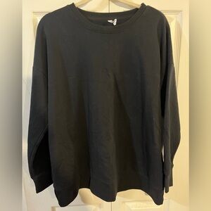 Ideology Women’s Crewneck Black Sweatshirt Long Sleeve Cotton Blend Size 2X